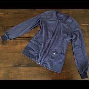 1-Cherokee Workwear Navy Scrub Jacket XS